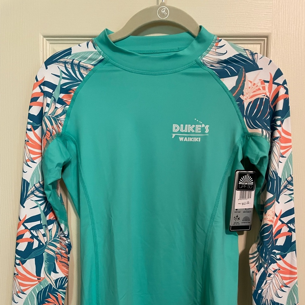 Teal Surf & Swim Rash Guard :: NWT Women’s M